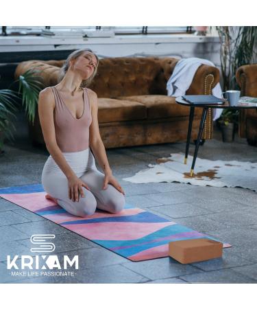 KRIXAM High Density Cork Yoga Blocks - Anti-Slip Surface - 9x6x3 - 2 Pack/1 Pack - Yoga Pilates Meditation Stretching Fitness - Buy Online on GoSupps.com