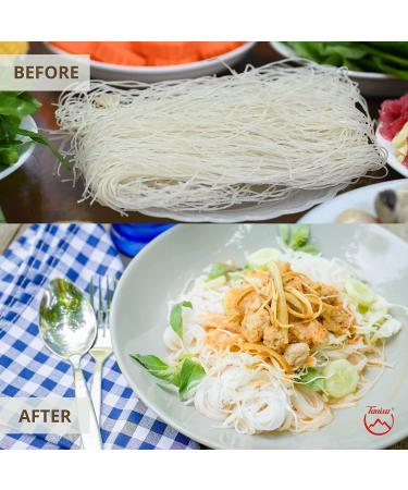 TANISA Organic Rice Vermicelli Noodles - Gluten-Free & Vegan - Vietnamese Rice Noodles for Asian Cuisine - 7 oz Pack of 1 - Buy Online on GoSupps.com