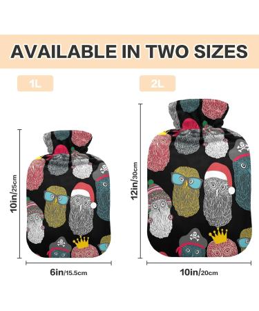 Large 2L Hot Water Bottle with Owl Cover - Pain Relief & Cramps Relief - Buy Online on GoSupps.com