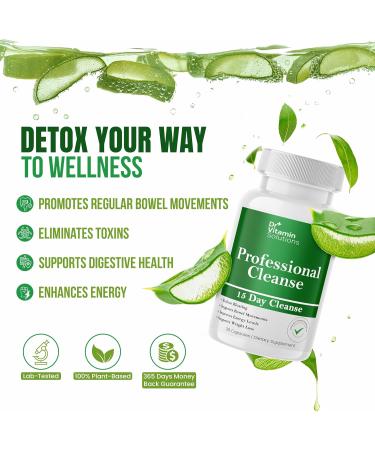 Dr Vitamins Instant Natural Relief from Bloat & 15 Day Cleanse Gut Support Detox for Men & Women - Buy Online on GoSupps.com