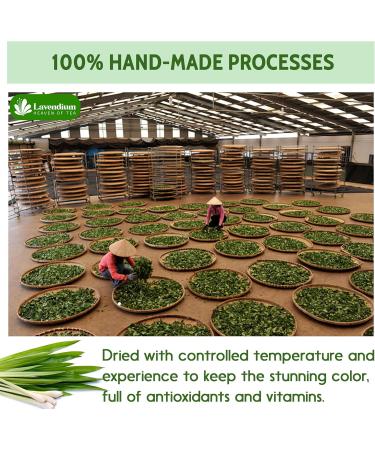 Lavendium Premium 55 Lemongrass Tea Bags 100% Natural & Pure Lemongrass leaves Eco-Conscious Tea Bags Lemongrass Herbal Tea. Lemongrass Leaf Tea. No Sugar No Caffeine No Gluten Vegan. - Buy Online on GoSupps.com