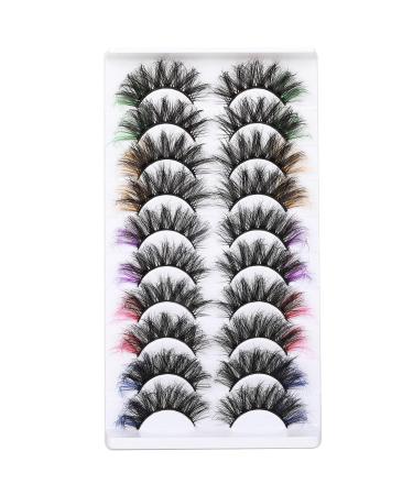 ALPHONSE 20MM 5D High Volume Color False Lashes - 10 Pairs - Buy Online on GoSupps.com