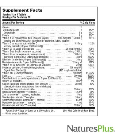 Source of Life Gold Multivitamin - 180 Tablets | Blood & Bone Support | Healthy Immune System | Vitamins D3, B12, K2 | 120+ Whole Food Nutrients - Buy Online on GoSupps.com