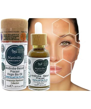 Nativilis acceleration of skin renewal enriched with 03 Amazonian Rainforest Virgin Oil - Andiroba Bacuri Pracaxi - Favours cellular renewal standardizing the tone - skin revitalized and soft Copaiba