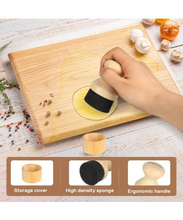 Premium Cutting Board Oil & Wax Applicator | Food Grade Mineral Oil & Bamboo for Wooden Boards Spatulas & Utensils - International Shipping - Buy Online on GoSupps.com