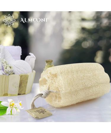 Premium Natural Egyptian Shower Loofah Sponge - Exfoliating Body Scrubbers for Smooth, Radiant Skin (3 Pack) - Buy Online on GoSupps.com