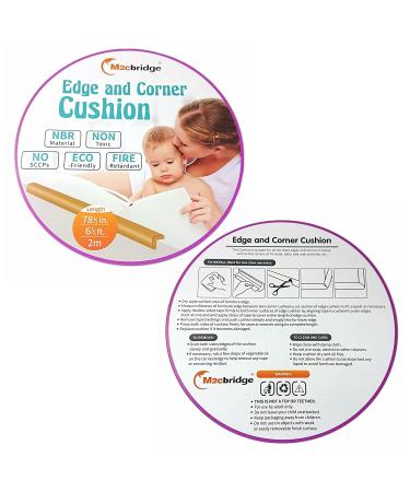 M2cbridge L Shape Extra Thick Furniture Table Edge Protectors Foam Baby Safety Bumper Guard 6.5 Ft (Off White) - Buy Online on GoSupps.com