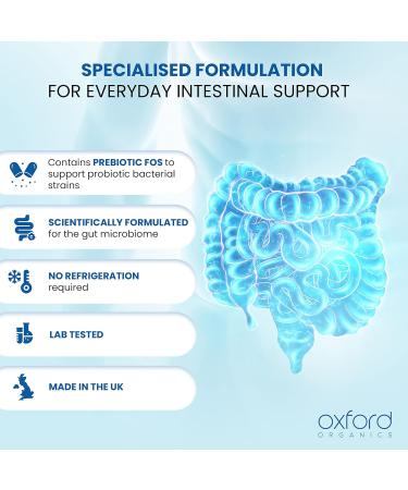 Advanced Probiotics for Gut Health | 60 Specialised Capsules | 5 Billion Bacterial Cultures | Made in UK - Buy Online on GoSupps.com