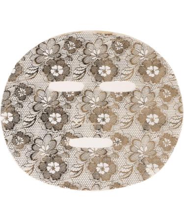 50 Pre-cut Facial Mask Sheets Moisture Retention Skin Care Flower Gold Tencel Material Compressed for DIY Beauty - Buy Online on GoSupps.com