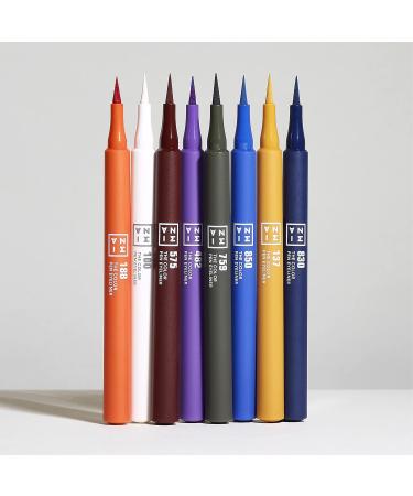 3ina Makeup Color Pen Eyeliner 482 - Purple Liquid Eyeliner | 10H Long-Lasting High-Pigmented Vegan & Cruelty-Free Precision Matt Liner - Buy Online on GoSupps.com