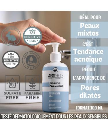 100ml Face Wash Gel With Salicylic Acid & Niacinamide For Oily Combination Skin Tested For Sensitive Skin Fights Acne Pimples Blackheads & Enlarged Pores For Men & Women - Buy Online on GoSupps.com