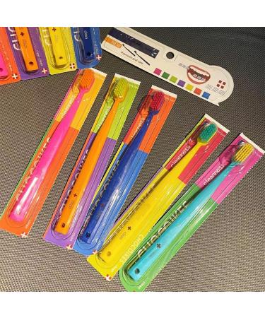 Soft Protective Toothbrushes for Sensitive Teeth - 10 Colorful Plastic Brushes | Extra Clean & Gentle Care | International Shipping - Buy Online on GoSupps.com