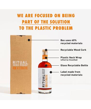 RITUAL ZERO PROOF Rum Alternative | Non-Alcoholic Spirit | 25.4 Fl Oz | Only 5 Calories | Made in USA | Perfect for Alcohol-Free Cocktails - Buy Online on GoSupps.com