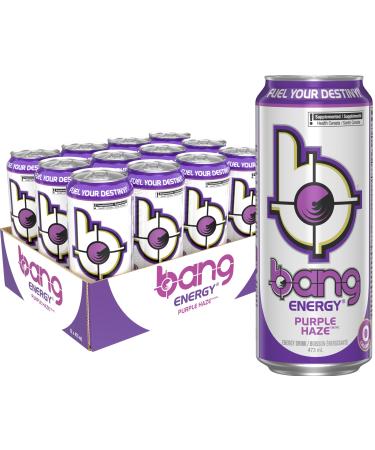 Bang Energy Purple Haze 473mL Cans Pack of 12 Purple Haze 473mL (Pack of 12)