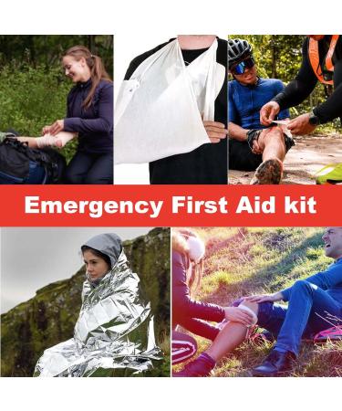 Portable First Aid Kit with 117 Pieces Designed for Family Emergency Care Ideal for Cars Offices Sports Homes Schools Travel Sports Red-2 - Buy Online on GoSupps.com