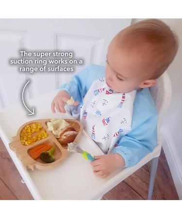 Nuby Bamboo Strawberry Plate - Weaning Tableware for 12+ Months - Buy Online on GoSupps.com