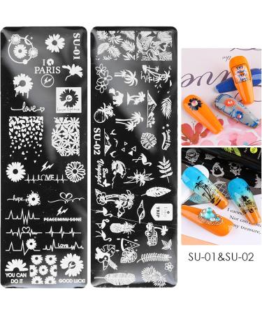 Sanwood Nail Stamping Plates - Human Face Patterns Nail Art Templates | Stainless Steel Manicure Tool Kit for Girls & Women - Buy Online on GoSupps.com