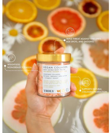 Truly Beauty Vegan Collagen Anti-Aging Body Polish | Retinol Vitamin C & Shea Butter | Whipped Body Butter for Brighter Smoother Skin | 2 Fl. Oz - Buy Online on GoSupps.com