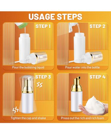 Tiamu 10pcs Empty Foam Dispensers - 30ml Plastic Lotion Pumps for Perfumes Hand Soap Shower Gel Essential Oils & Makeup - Buy Online on GoSupps.com