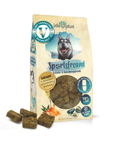 Ida Plus Sportsfreund - supports dogs joints & joint function - in a delicious snack format with green lip shell - promotes joy of movement & mobility - perfect for agility - lasts up to 30 days - Buy Online on GoSupps.com