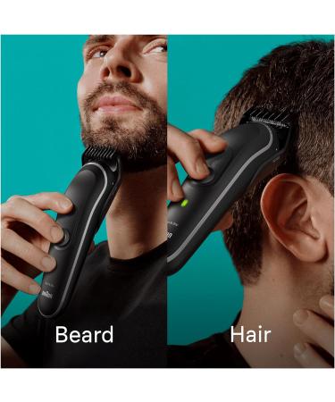 Braun All-In-One Beard Care Bodygroomer Set Beard Trimmer Trimmer/Hair Clipper Men Hair Clippers Waterproof Rechargeable 100 Min. Wireless Run Time Gift Man MGK5410 Black / Grey MGK5410 - Buy Online on GoSupps.com