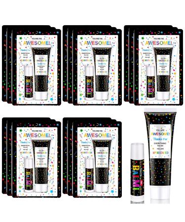 Dansib 5 Pack Employee Appreciation Lip Balm Hand Cream Gift Bulk Staff Employee Appreciation Team Thank You Gift You're Awesome New Year Thank You Party Supplies for Coworkers Women Men Volunteer