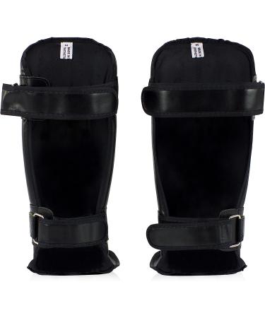 Fairtex SP3 Pro Style Shin Guards - Double Padded In-Step Protector, Medium Black - Buy Online on GoSupps.com