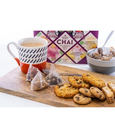 Chai Bags Premium Variety Pack | 12 Gourmet Servings | Includes Banoffee Chai Cocoa-Vanilla Chai Almond-Rose Chai - Buy Online on GoSupps.com