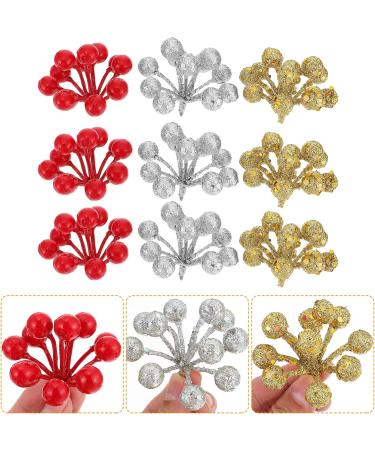 Zerodeko 24pcs Simulated Fruit Skewers Flower Picks for Bouquets Christmas Berry Picks Christmas Floral Picks Berry Twig Spray Nativity Decor Fruits Stems Foam Artificial Branch - Buy Online on GoSupps.com