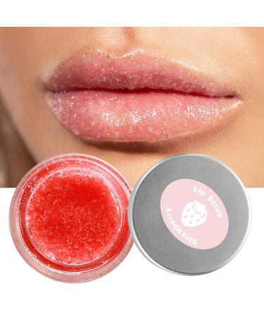 Strawberry Lip Scrub & Mask - Exfoliator, Moisturizer for Chapped Lips - Buy Online on GoSupps.com
