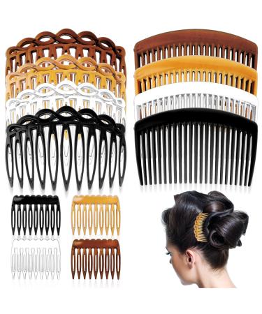 Ouligay 12Pcs Hair Combs Slides Hair Side Combs Plastic French Twist Decorative Hair Accessories for Girls Women Bridal Wedding - Buy Online on GoSupps.com