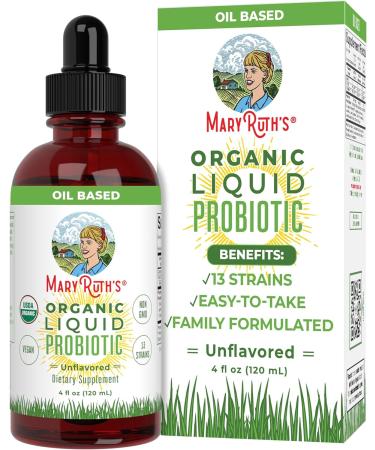 Probiotics for Women Men & Kids | Probiotics for Digestive Health | Acidophilus Probiotic | Gut Health & Immune Support Supplement | Vegan | Non-GMO | Gluten Free | 40 Servings 4oz Liquid Drops - Buy Online on GoSupps.com