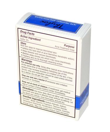 Grandpa's Thylox Acne Treatment Soap 3.25 Oz - Sulfur Infused Formula - Buy Online on GoSupps.com