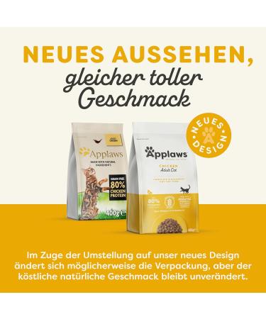 Applaws Grain-Free Chicken Dry Cat Food 400g | Natural & Complete for Adult & Mature Cats - Buy Online on GoSupps.com