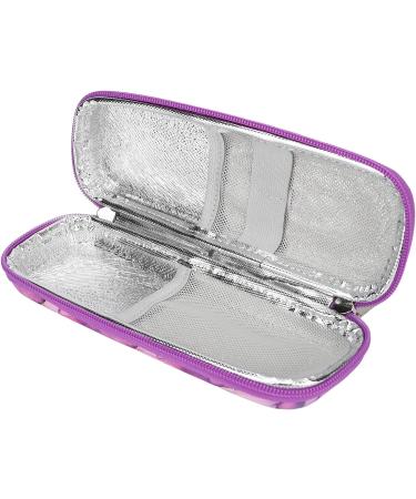 Insulin Cooler Bag Waterproof Multi-Layer Travel Case - Purple - Buy Online on GoSupps.com