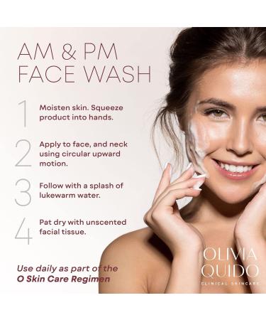 OLIVIA QUIDO Acne Benzoyl Wash 4oz | Effective Facial Cleanser for Acne-Prone Skin | 2.5% Benzoyl Peroxide & Hyaluronic Acid | Unisex Skincare Solution - Buy Online on GoSupps.com