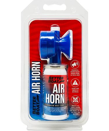 Air Horn Can for Boating & Safety Very Loud Canned Boat Accessories | Hand Held Fog Marine Air Horn for Boat Can and Blow Horn or Mini Small Air Horn Can Compressed Horn Refills Airhorns 1.4oz Can 1.4 oz With Horn