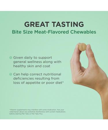 Pet-Tabs Plus Multivitamin for Dogs | 180 Chewable Tablets | Essential Nutrients for Special Needs Pets - International Shipping Available - Buy Online on GoSupps.com