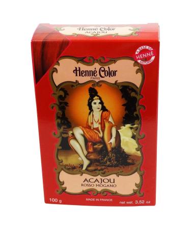 SITARAMA Henne Color Dye Powder Mahogany Acajou 100g - Premium Natural Hair Color | International Shipping - Buy Online on GoSupps.com