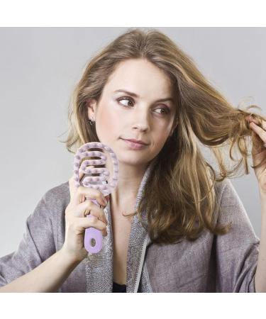 Buy Violet Hair Shampoo Comb - Long Handle Scalp Massager for All Ages | Ideal Cleaning Tool for Children Men Women & Seniors - Buy Online on GoSupps.com