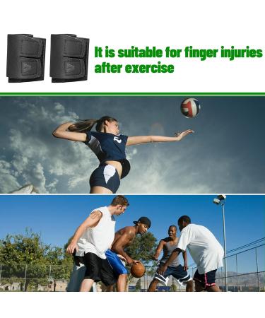 Eulant Finger Bandage - 2 Piece Velcro Elastic Splint for Sports | Neoprene Finger Stabilizer & Protection | Double Finger Orthesis L (Circumference 6.5-7.7cm) - Buy Online on GoSupps.com