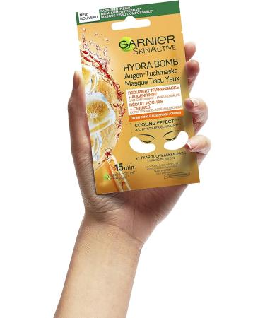 Garnier SkinActive Tissue Mask Hydra Bomb Orange Eye Mask - Buy Online on GoSupps.com