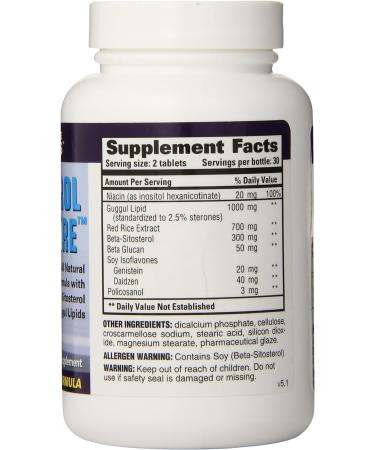 Healthy Choice Naturals Cholesterol Care Supplement - All Natural Formula (3 bottles/180 Tablets) - Buy Online on GoSupps.com