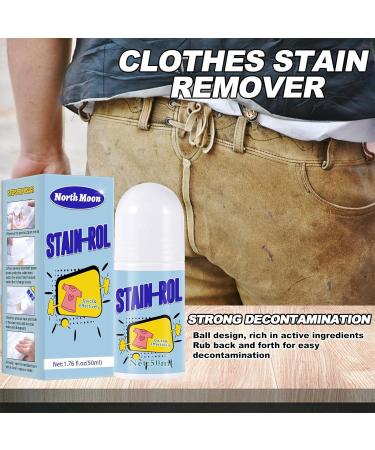 2 Stain Remover Stick - Stain Remover for Clothes and Fabric - Clothes Stain Remover Roller Ball Design for Food Cosmetics Drinks - Buy Online on GoSupps.com
