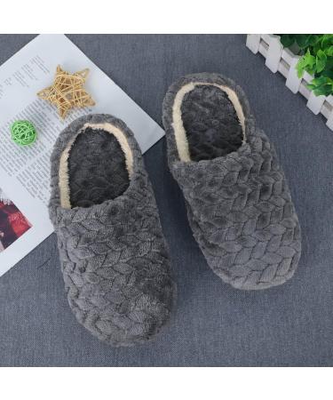 Fuzzy Slip-Resistant Plush Slippers for Men | Elegant Closed Home Shoes | Comfortable Indoor Footwear - Buy Online on GoSupps.com