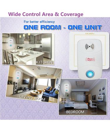 4 Pack Pest Repeller Plug in Ultrasonic pest Repeller Pest Control Repeller Upgraded Pest Repeller Indoor use for Mice Spider Bug Ant Cockroach Rodent Insect & Rats Safe for Children and Pets - Buy Online on GoSupps.com