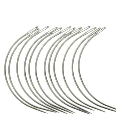 Soft 'N Style 12 C Type Weaving Needle Upholstery Carpet Leather Canvas Repair Weaving Curved Needles Pins Hand Sewing Needles