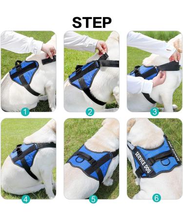 Moonpet Personalized No Pull Dog Harness Leash Set with Custom Name and Phone Number Heavy Duty Pet Vest to Prevent Tugging Pulling or Choking Training and Walking (XS-XXL 9 Colorful) 6 color - Buy Online on GoSupps.com
