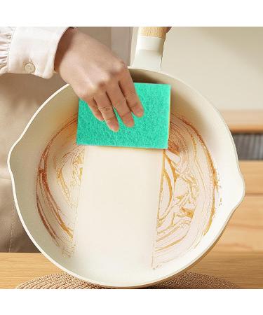 10pc Heavy Duty Scrub Pad Sponge Dishwasher No-Scratch Green Reusable Household Scrub Pad for Kitchen and Dishwasher Cleaning Tools - Buy Online on GoSupps.com