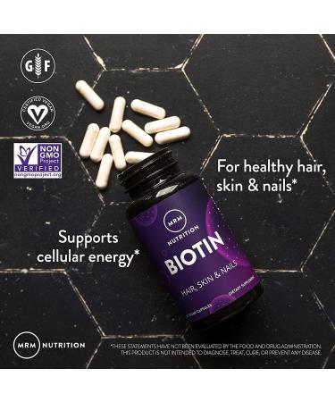 MRM Biotin 60 Vegan Capsules - Boost Hair, Skin & Nail Health - Buy Online on GoSupps.com
